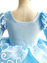 Jewel Neck Short Sleeves Pleated Kids Party Dresses Cinderella Princess Dress-Dbrbridal