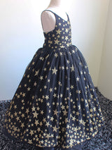 Jewel Neck Sleeveless Formal Kids Pageant flower girl dresses-Dbrbridal