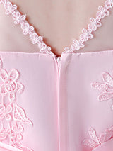 Jewel Neck Tulle Sleeveless Short Princess Embroidered Kids Social Party Dresses-Dbrbridal