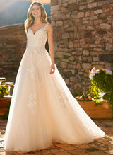 Lace Ball-Gown Wedding Dresses Featuring Tulle-Dbrbridal