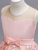 Lace High Low Kids Formal Asymmetrical Little Girls Social Party Dress-Dbrbridal