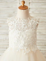 Lovely Jewel Neck Sleeveless Kids Party Dresses-Dbrbridal