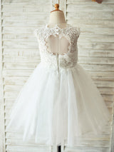 Lovely Jewel Neck Sleeveless Kids Party Dresses-Dbrbridal