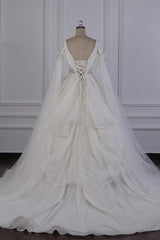 Luxury Beadings Wedding Dress Tulle Sleeveless Sequined Bridal Gowns Sweetheart-Dbrbridal