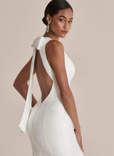 Mermaid Fitted Wedding Dresses Hot Deep V-Neck for Back Hole Sex-Dbrbridal