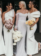 Mermaid Fitted Wedding Dresses Sequined Long Sleeves-Dbrbridal