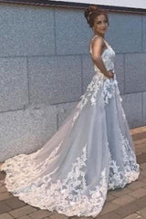 Modern Sleeveless Sweetheart Prom Dresses With Lace Long-Dbrbridal