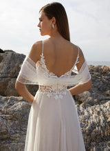 Off-The-Shoulder Lace Wedding Dresses Tulle-Dbrbridal