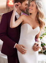 Off-The-Shoulder Mermaid Fitted Lace Wedding Dresses-Dbrbridal