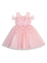 Pink Jewel Neck Sleeveless Short Princess Lace flower girl dresses-Dbrbridal