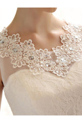 Princess Ball Gown Wedding Dresses Lace Applique Sexy Backless Beaded Sash Sequin Long Ivory Bridal Dress-Dbrbridal