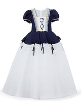 Red Jewel Neck Polyester Short Sleeves Short A-Line Embroidered Formal Kids Pageant flower girl dresses-Dbrbridal