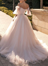 Retro style Tulle Wedding Dress-Dbrbridal