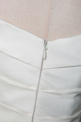 Retro Wedding Dress Mermaid Off The Shoulder Sleeveless Pleated Satin Fabric With Train Traditional Dresses For Bride-Dbrbridal