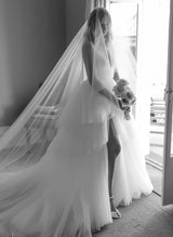Romantic Wedding Dresses Slit-Dbrbridal