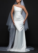 Satin Wedding Dresses Beaded-Dbrbridal