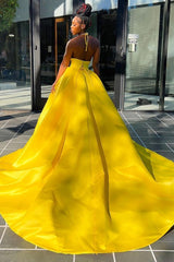 Sleeveless Ball Gown Spaghetti Backless Beading Prom Dress-Dbrbridal