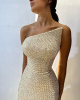 Strapless Mermaid Long Prom Dress with Removable Shoulder Straps-Dbrbridal