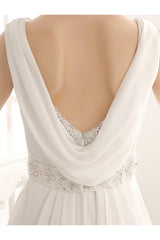 Turndown Collar Brides Wedding Dress With Pleated Satin Exclusive-Dbrbridal