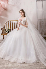 Wedding Dress Princess Silhouette Long Chic V-Neck Sleeveless Beaded Lycra Spandex Bridal Gowns-Dbrbridal