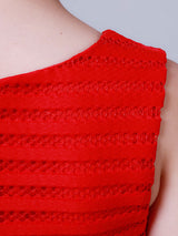 White Jewel Neck Cotton Blend Short Sleeves Tea-Length A-Line Pleated Kids Social Party Dresses-Dbrbridal