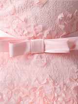 White Jewel Neck Sleeveless Short Princess Dress Bows Kids Social Party Dresses-Dbrbridal