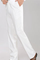 White Shawl Lapel Jacquard Groom Suits Elegant Slim Fit Tuxedos for Wedding 2 Pieces-Dbrbridal