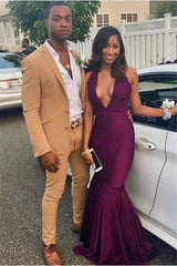 Yellow Notched Lapel Cotton Boy Prom Outfits-Dbrbridal