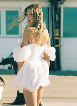 Sweetheart Sleeveless Short/Mini Chiffon Homecoming Dresses