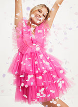 A-Line V-Neck Sleeveless Short/Mini Tulle Homecoming Dresses