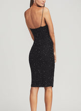 Sheath/Column V-Neck Sleeveless Sequined Homecoming Dresses
