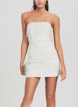 Sheath/Column Strapless Short/Mini Sequined Homecoming Dresses