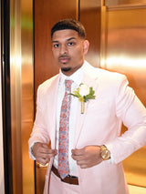 Glamorous 2 Pieces Shawl Label Prom Men Suits One Button Prom Tuxedo