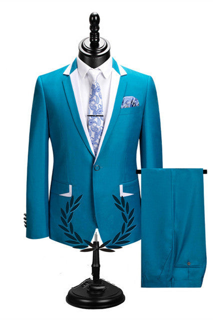 Amazing Notched Lapel Best Fitted Men Suits for Prom