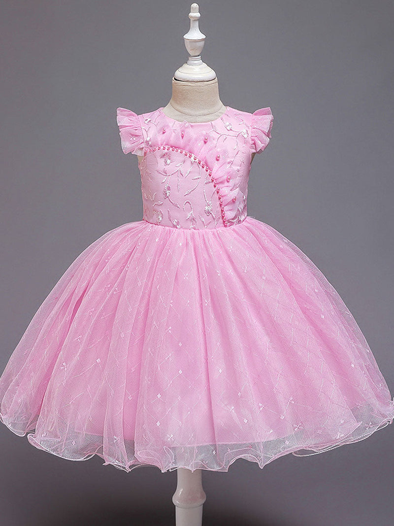 Toddler Baby Girl Dress Long Sleeve Infant Princess Dress 1 Year Birthday  Baby Girls Party Dress