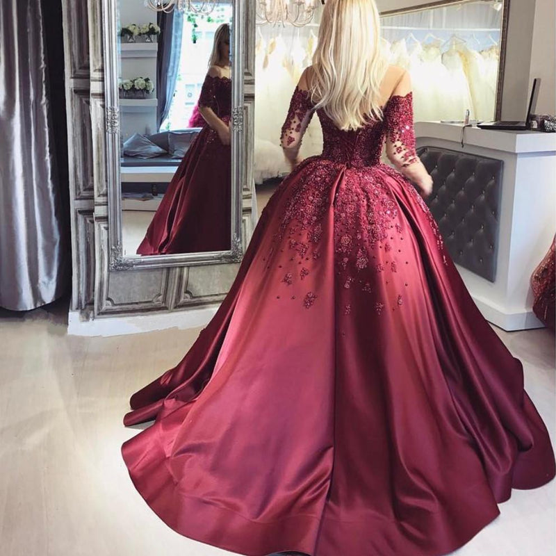 Custom Made Burgundy Sequin Tulle Glitter Bridesmaid Dresses Mismatched Two  Piece Prom & Wedding Party Gowns From Kerr_miranda, $84.58 | DHgate.Com