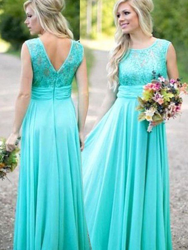 Classy Lace Chiffon Bridesmaid Dresses