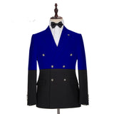 Classy Royal Blue Double Breasted New Arrival Men Suits
