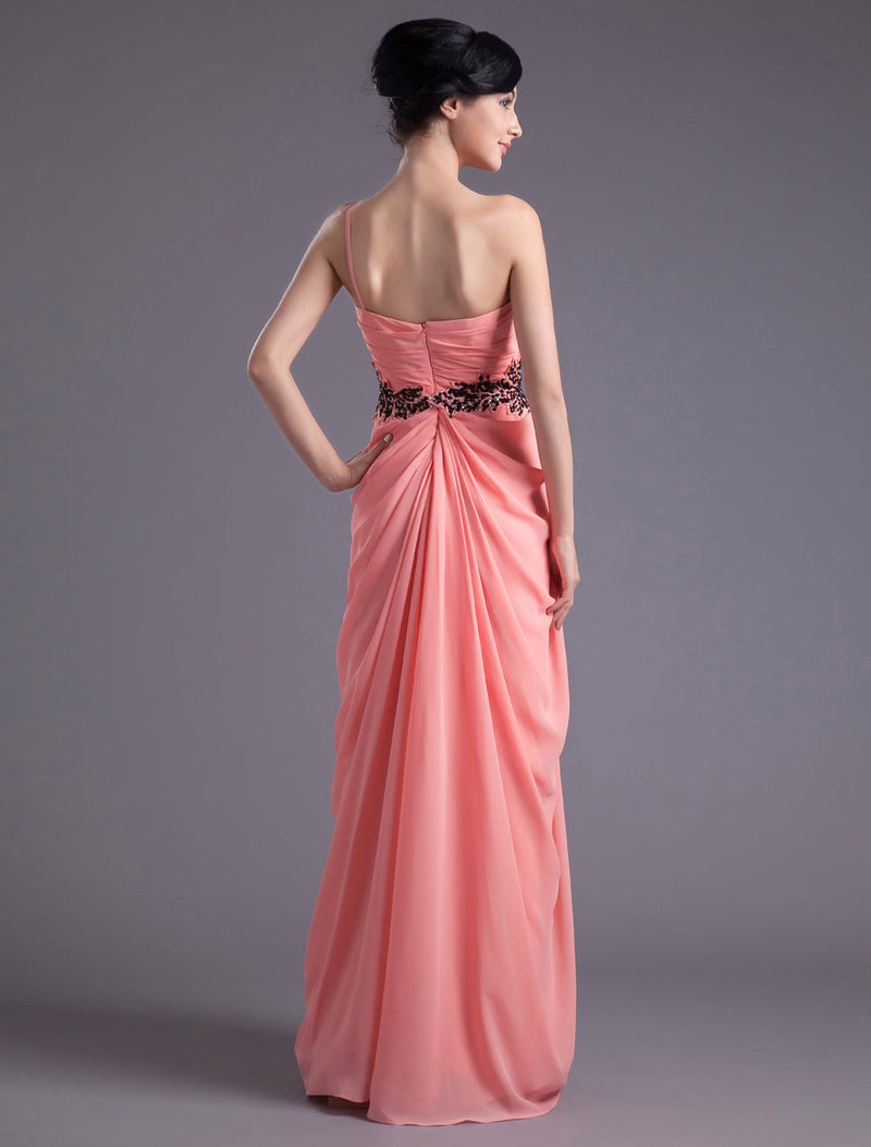 Elegant Chiffon One-Shoulder Bridesmaid Dress