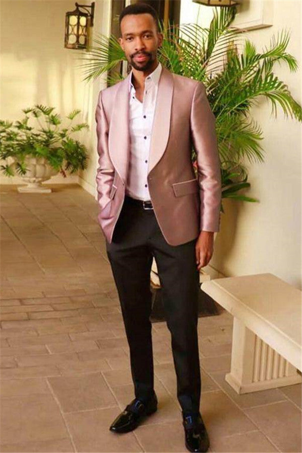 Light Pink Men Suits New Arrival Slim Fit Casual Tuxedo for Prom