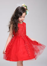 Princess flower girl dress Lace Tulle Short Beading Toddler'S Pageant Dress