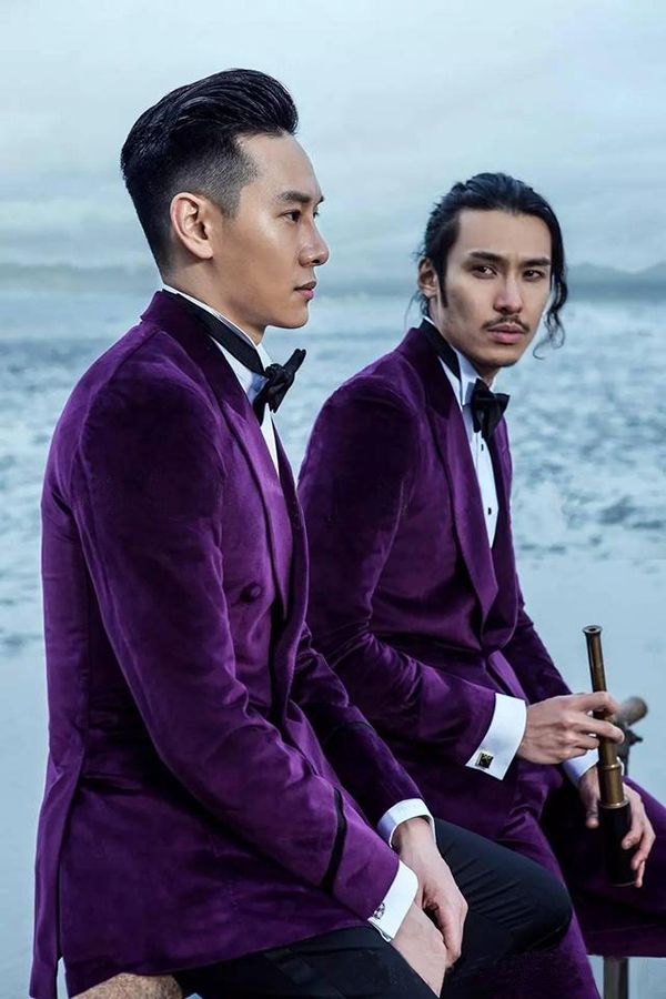 Velvet Mens Suits for Prom Peak Lapel Wedding Tuxedo for Groom