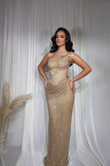 Dazzling Strapless Sleeveless Mermaid Wedding Dresses Column Gem With Pleats