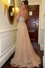 Classic V-Neck Strapless Sleeveless Mermaid Wedding Dresses Column Pearl With Lace-Up Back