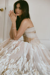 Timeless Sweetheart Strapless Sleeveless Tulle Evening Dresses A-Line With Lace-Up Back