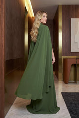 Timeless Green Strapless Sleeveless Chiffon Mermaid Evening Dresses Sheath With Pleats Wrap