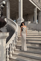 Timeless Sweetheart Spaghetti-Straps Sleeveless Mermaid Evening Dresses Sheath With Zipper
