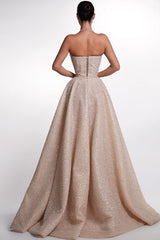 Dazzling Halter Sleeveless A-Line Evening Dresses Floor Length Beads With Lace-Up Back