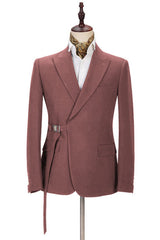 Amazing Peaked Lapel Two Pieces Prom Outfits for Men-Dbrbridal