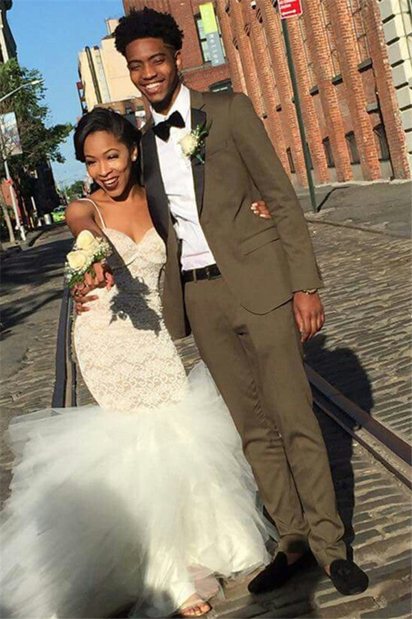 Amazing Two Pieces Slim Fit One Button Mens Suit For Prom-Dbrbridal